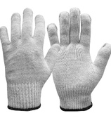 Перчатки рабочие х/б «СТАНДАРТ» без ПВХ, 5-нитей, 10 класс, с машинным оверлоком, белые